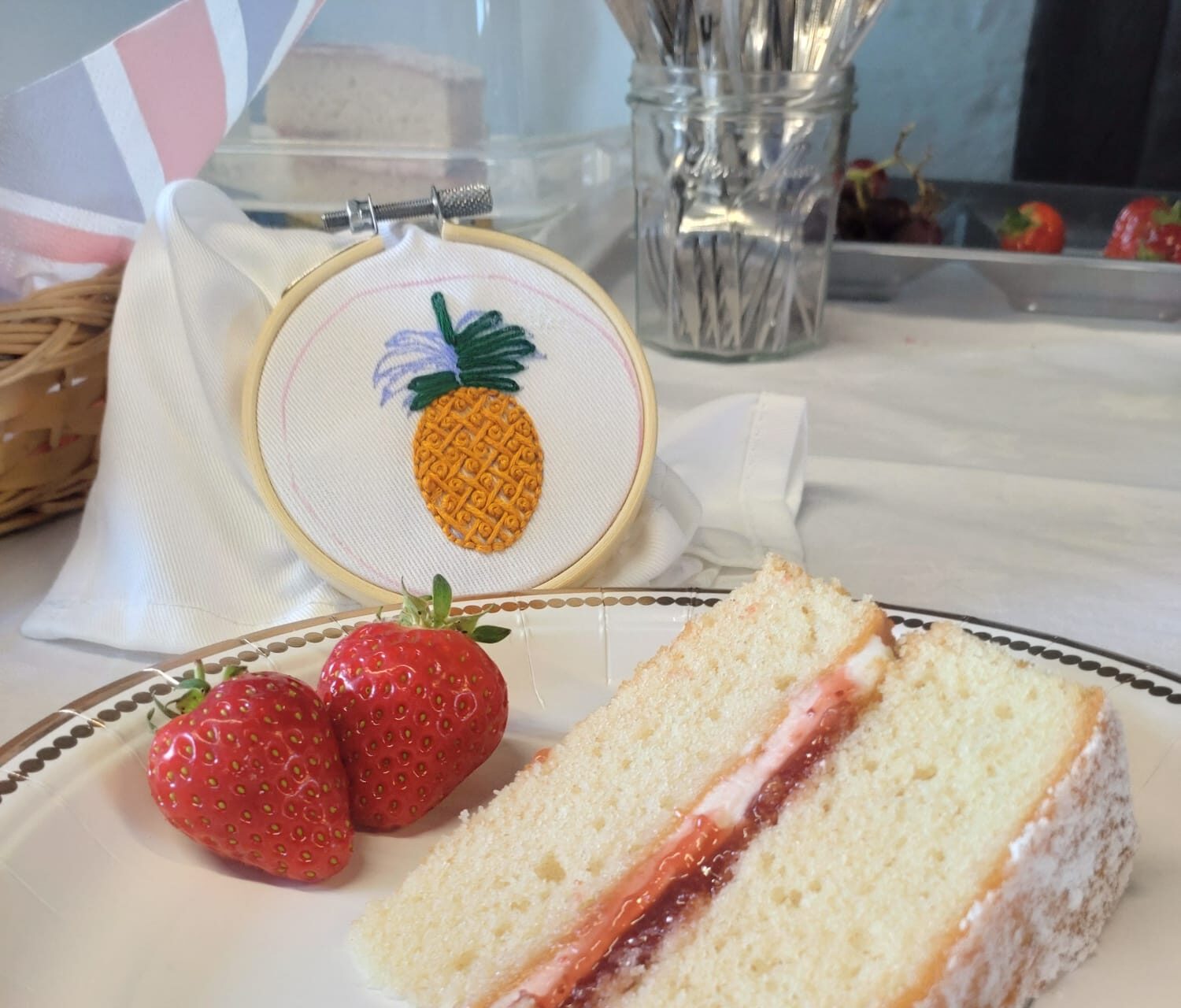 Workshop – Afternoon Tea and Napkin Embroidery